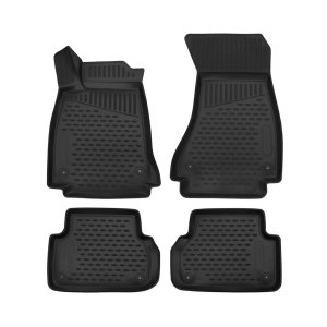 Audi A4 Avant Floor Mats - Omac - Rubber TPE - Black - '16-'24